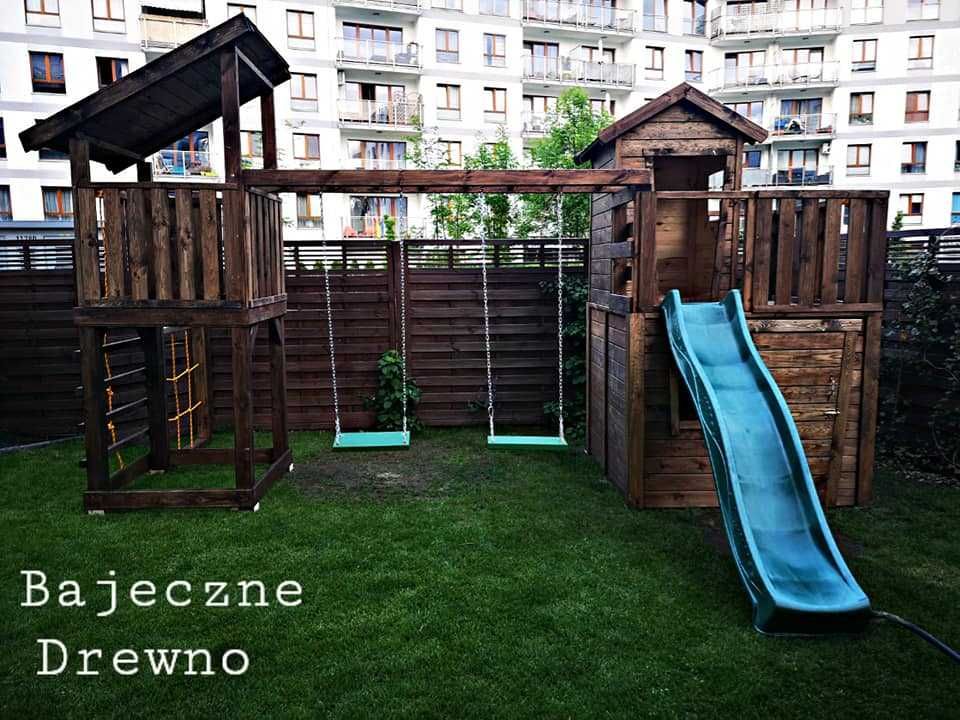 Drewniany plac zabaw dla dzieci - Bajeczne Drewno