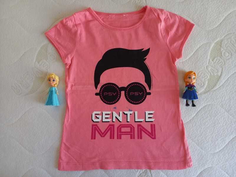 Różowa koszulka H&M T-Shirt na lato - rozmiar 110
