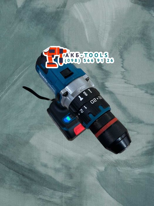 Шуруповерт Makita DHP487BL З функцією удару 120Nm Безщітковий 2 АКБ