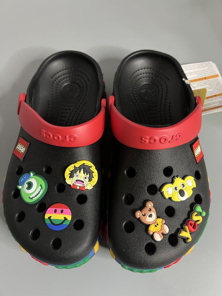 Крокси дитячі crocs lego clog шлепки детские кроксы  шльопанці взуття