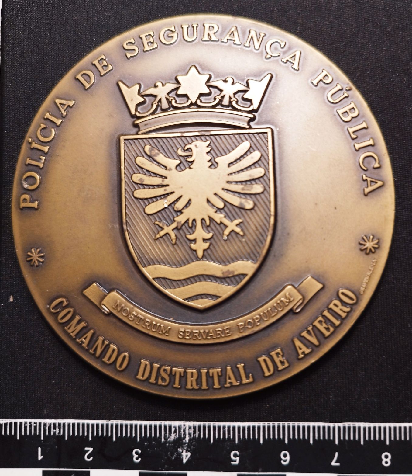 Medalha Comemorativa 100 Anos PSP Comando Distrital de Aveiro, 1987