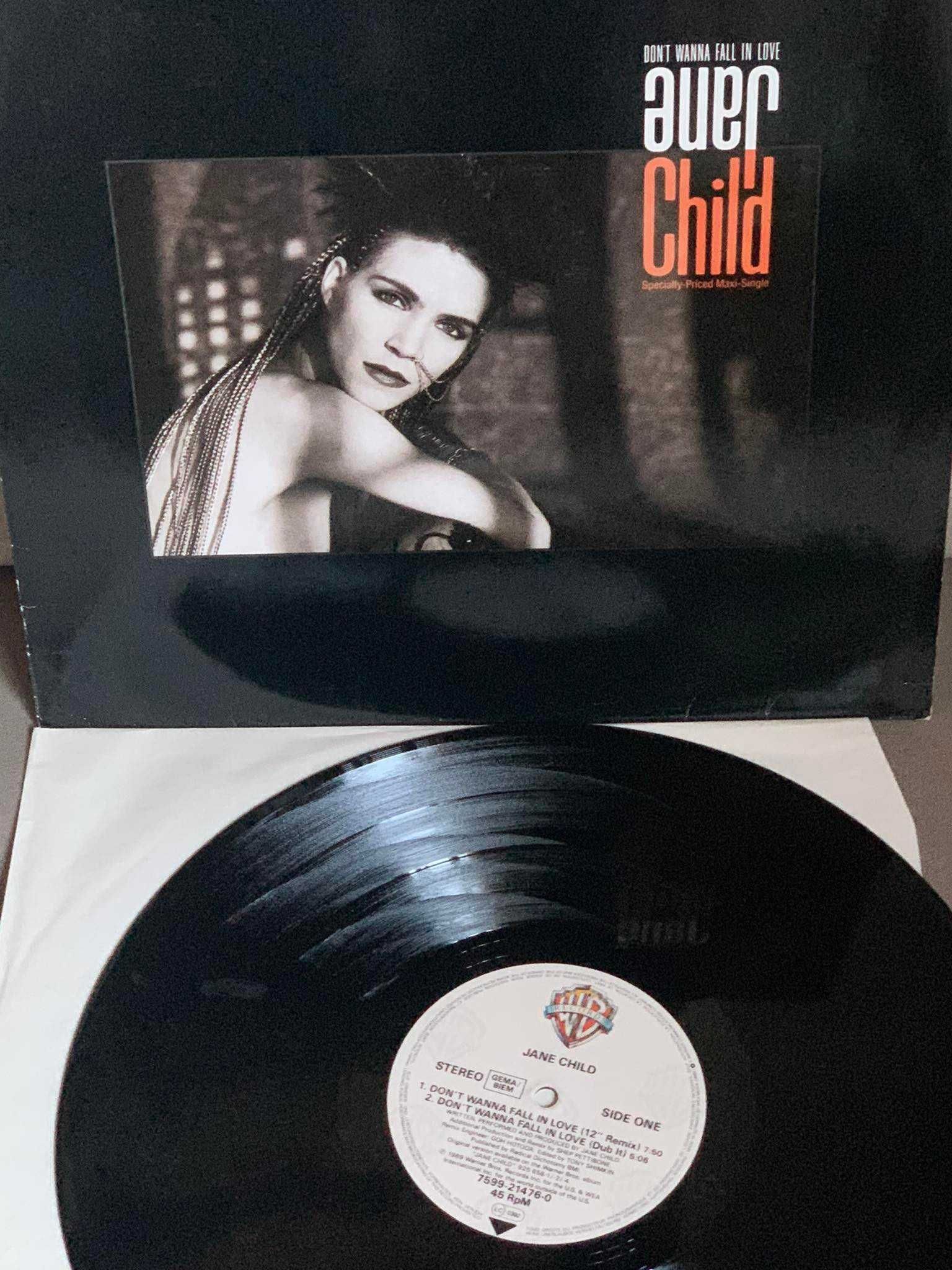 Jane Child - Don't Wanna Fall In Love - Winyl - 12 Maxi - stan VG!