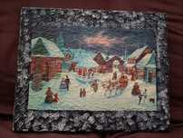 Tela com paisagem de Natal