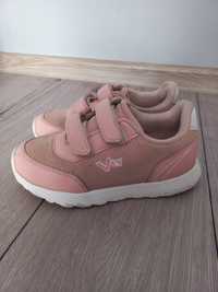 Buciki buty dla dziewczynki r.30 kolor pudrowy róż zapinane na rzepy