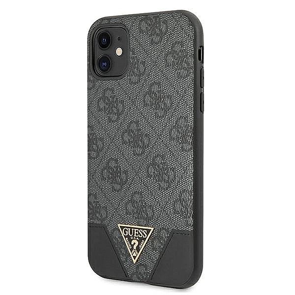 Etui Guess 4G Triangle Collection na iPhone 11/6,1" / Xr - szare