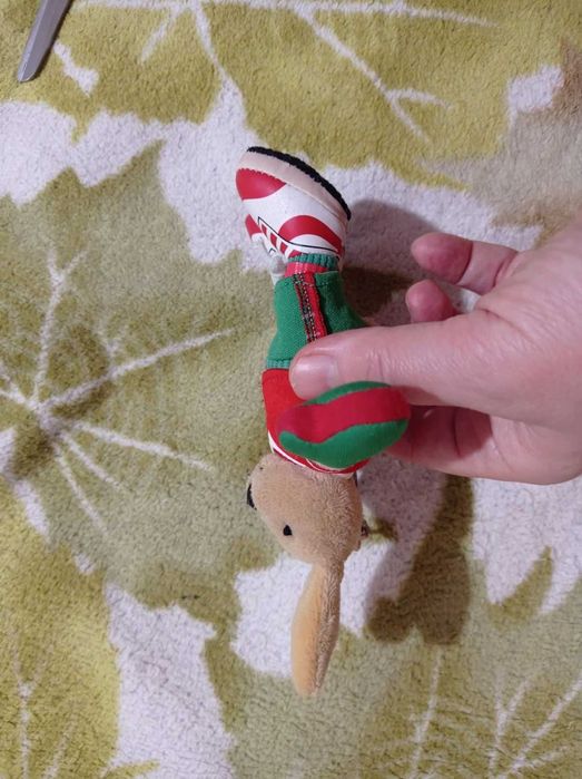 16см брелок на сумку рюкзак мягкая игрушка заяц футболист зайка