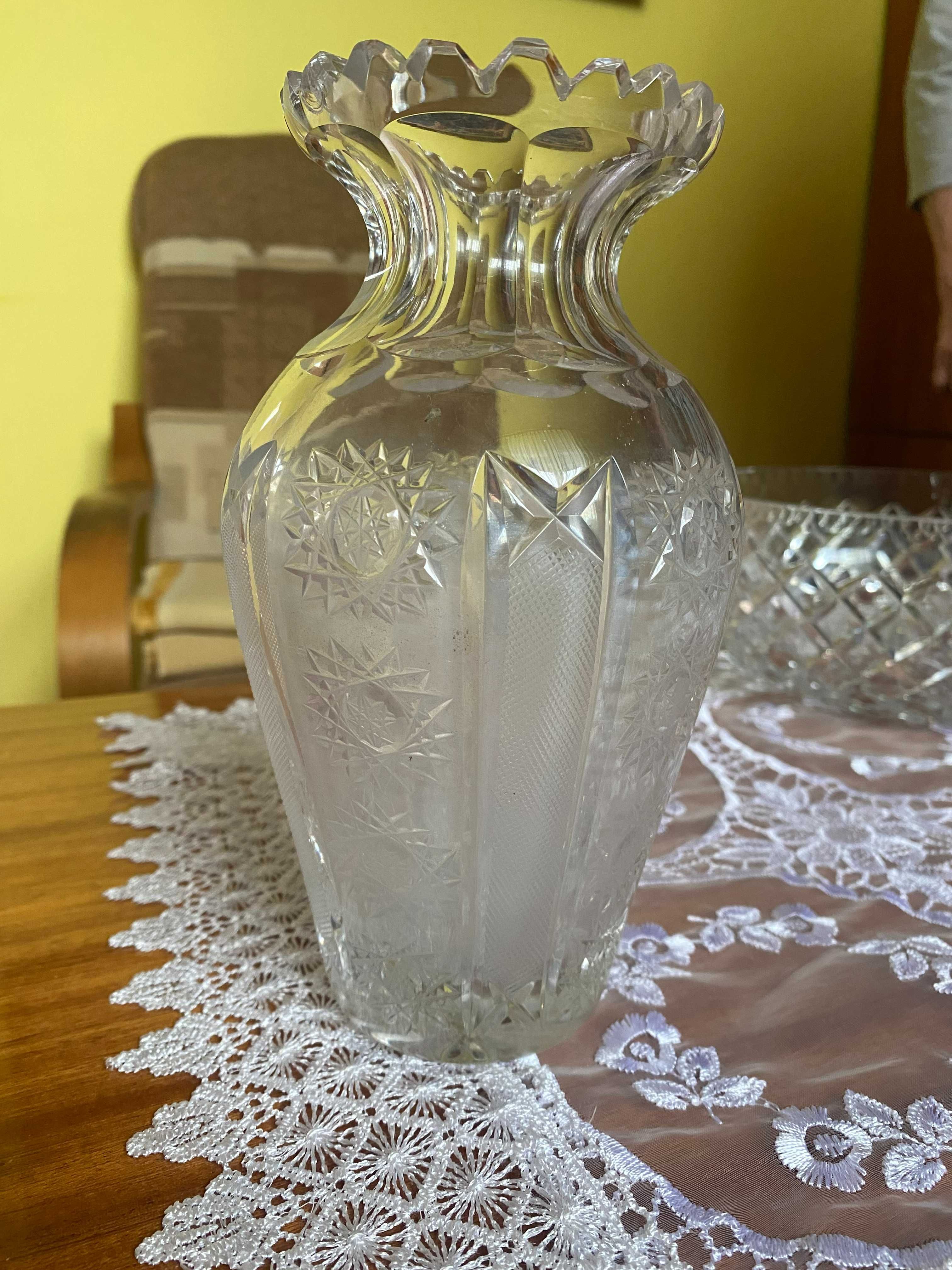 SUDETY /Kryształowy wazon huty Sudety