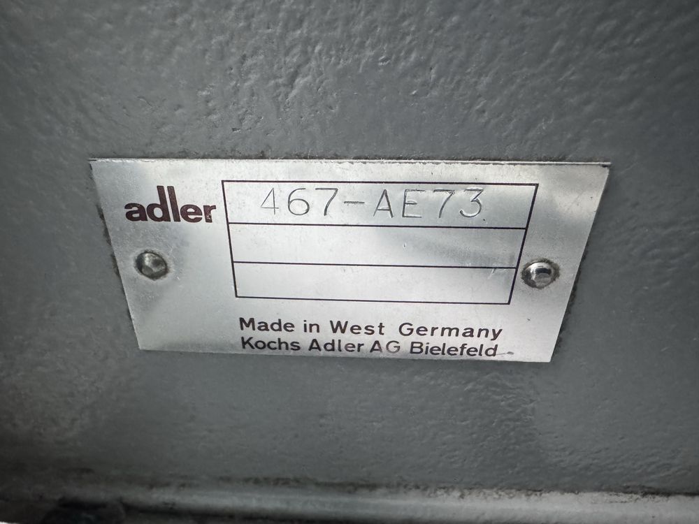 LAMOWARKA DO KOŁDER – Adler 467-AE73 | Nowy silnik | Nowa pneumatyka