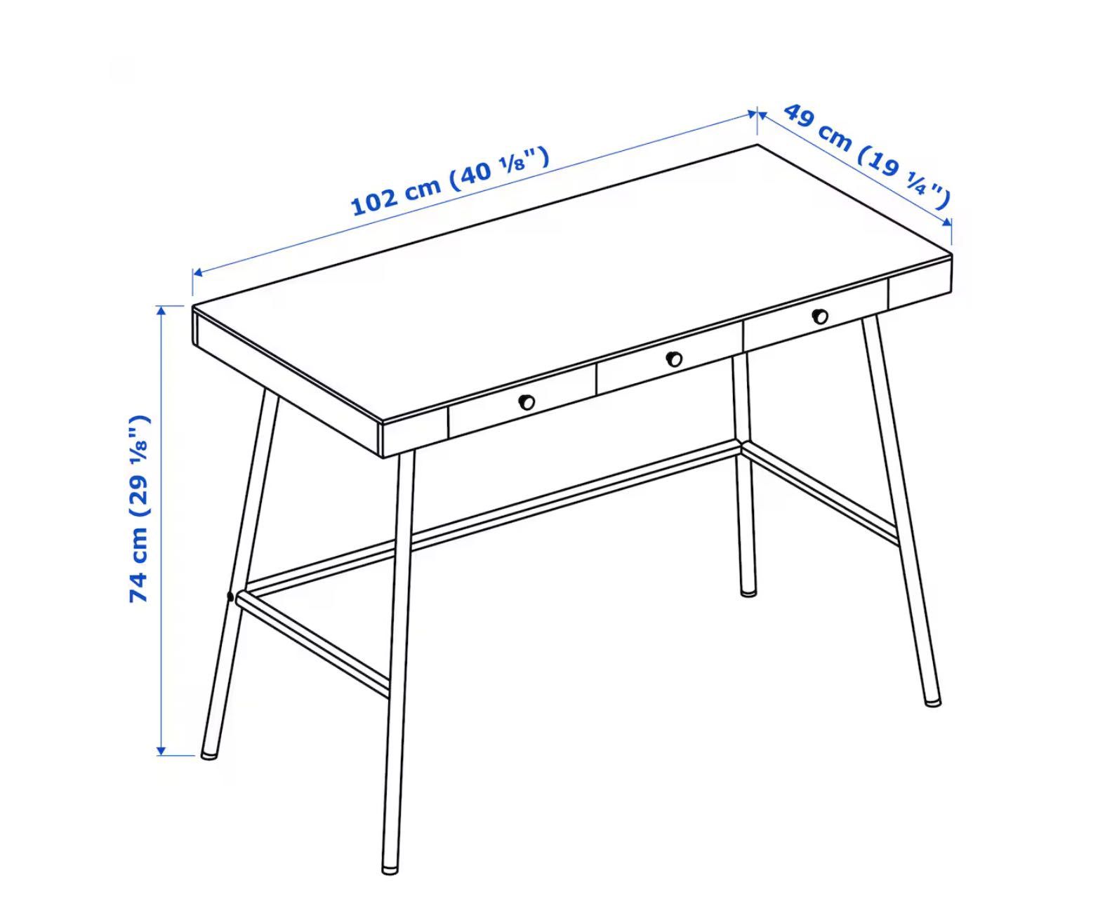 Biurko bambusowe IKEA LILLÅSEN