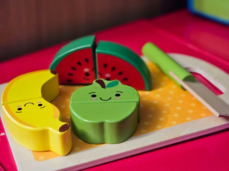 KidKraft Kuchenka d/dzieci MDF, Kasa VT, Czajnik FisherPrice i dodatki