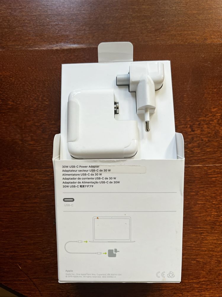 Apple 30W power adapter USB-C zasilacz nowy