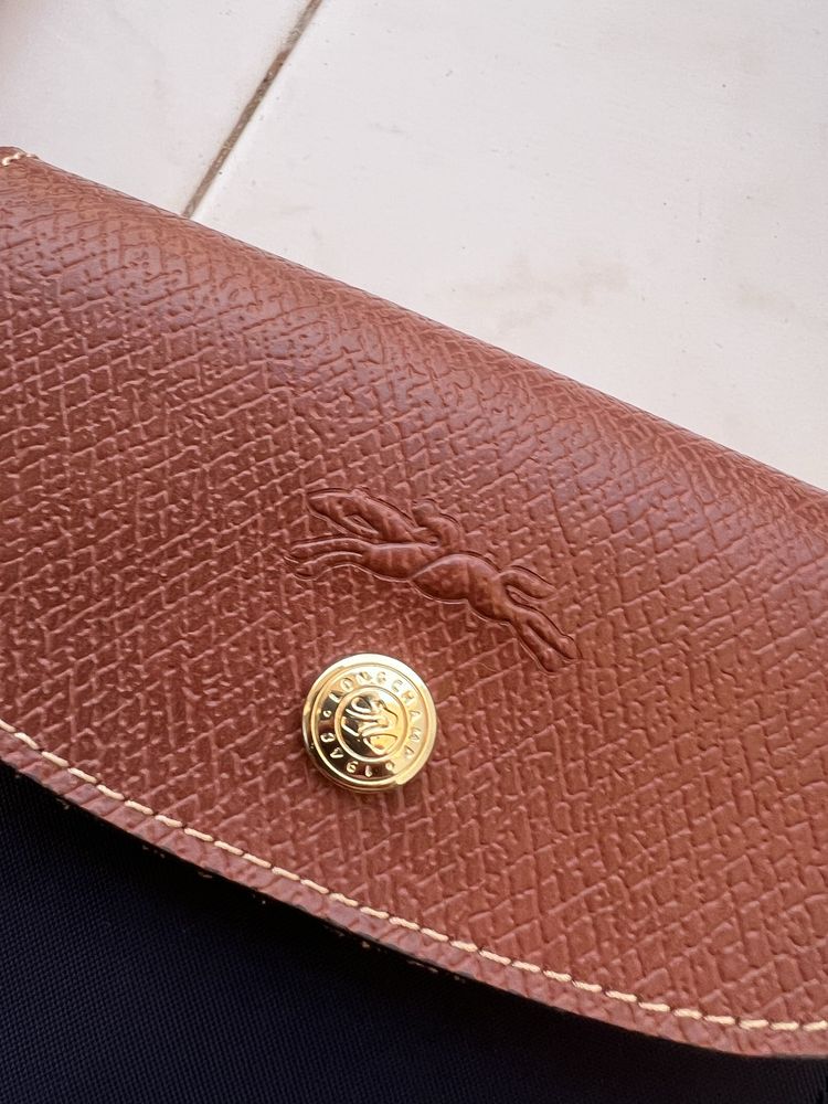 Mala Longchamp azul tamanho L
