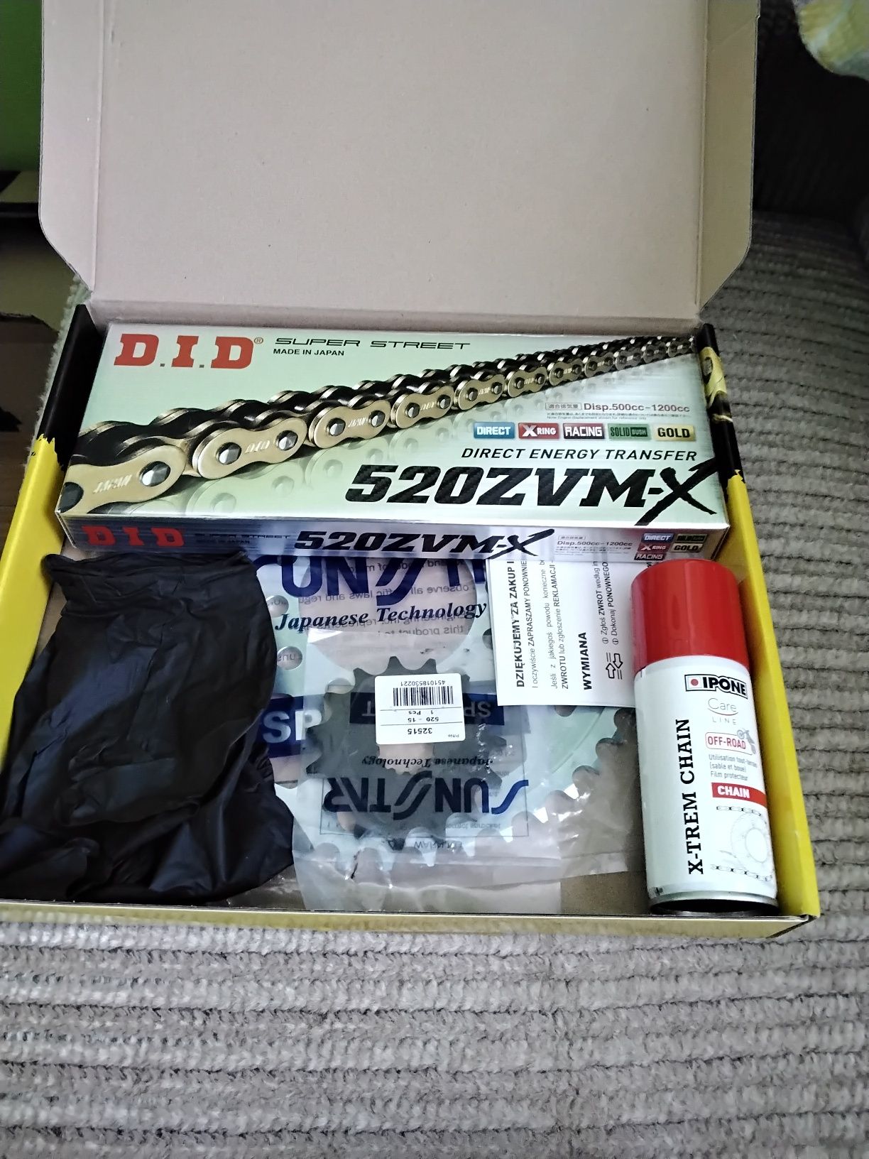 Zestaw napędowy D.I.D 520 ZVM-X
