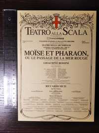 Teatro Alla Scala: Locandina "Moise et Pharaon" original