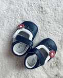Buty niemowlęce niechodki jack&lily granatowe eleganckie wkładka 10 cm