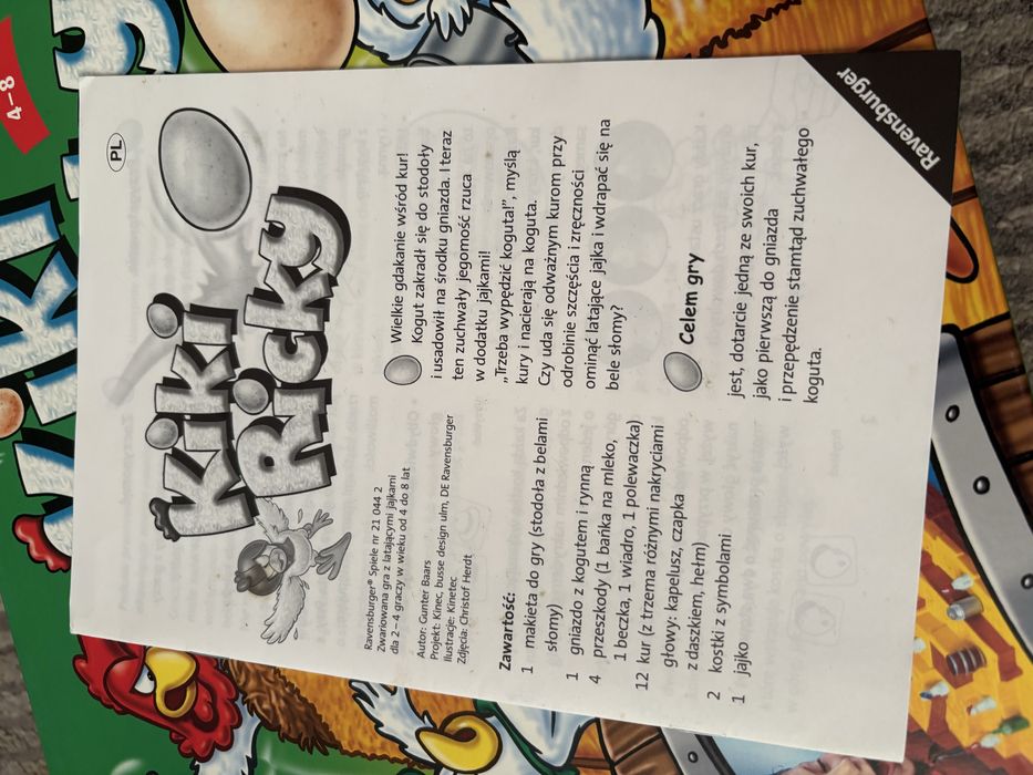 Gra planszowa kiki ricky