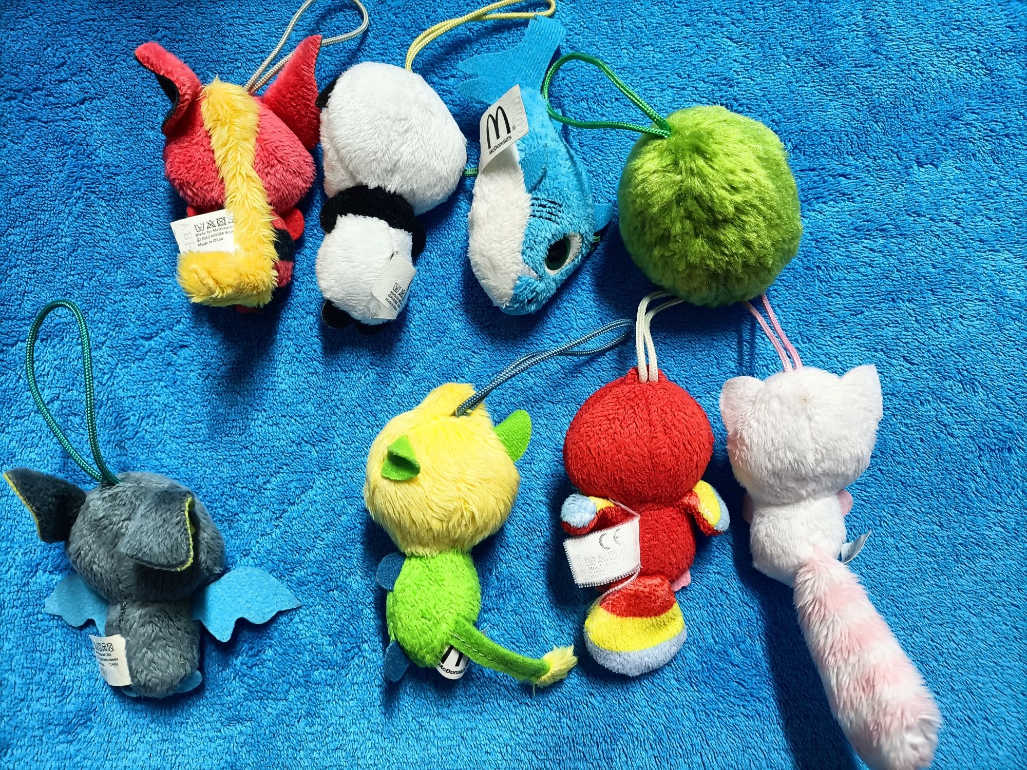 Lote 8 mini peluches MacDonald