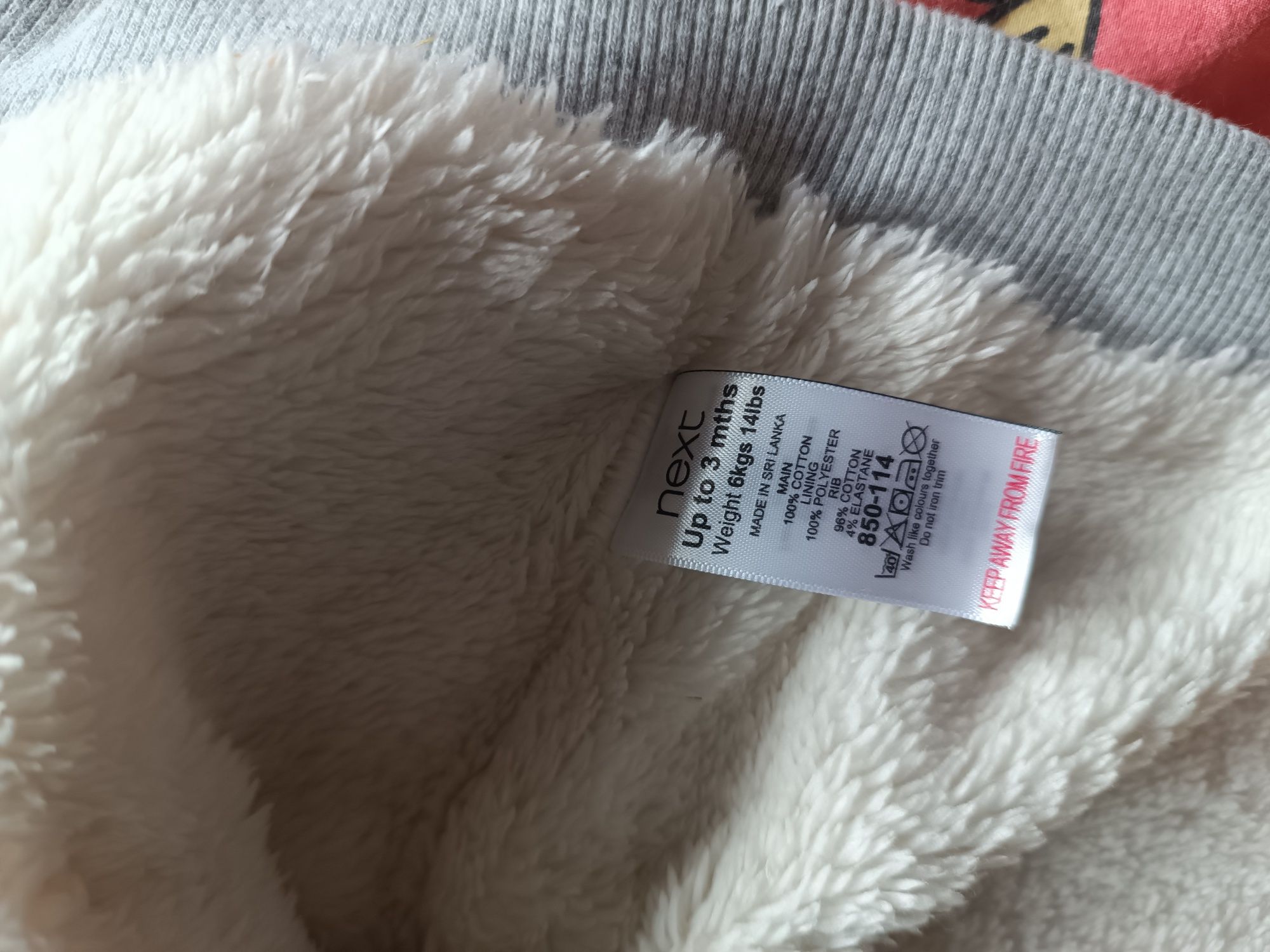 Bluza ocieplana niemowlęca
