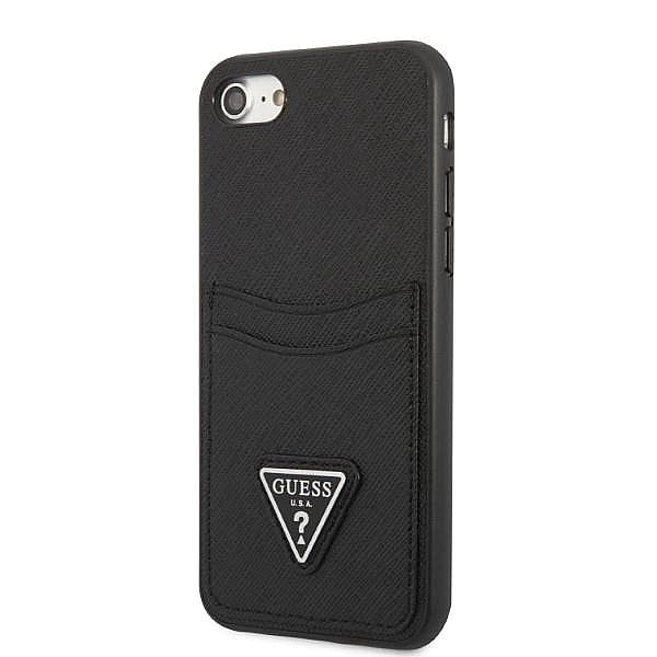 Etui Guess Saffiano Triangle Logo Cardslot na iPhone 7 / 8 / SE 2020 /