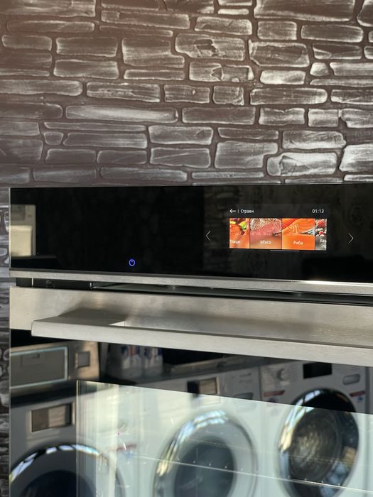 Нова!2025 рік!Топова Духова шафа з пароваркою Siemens HR776G1B1