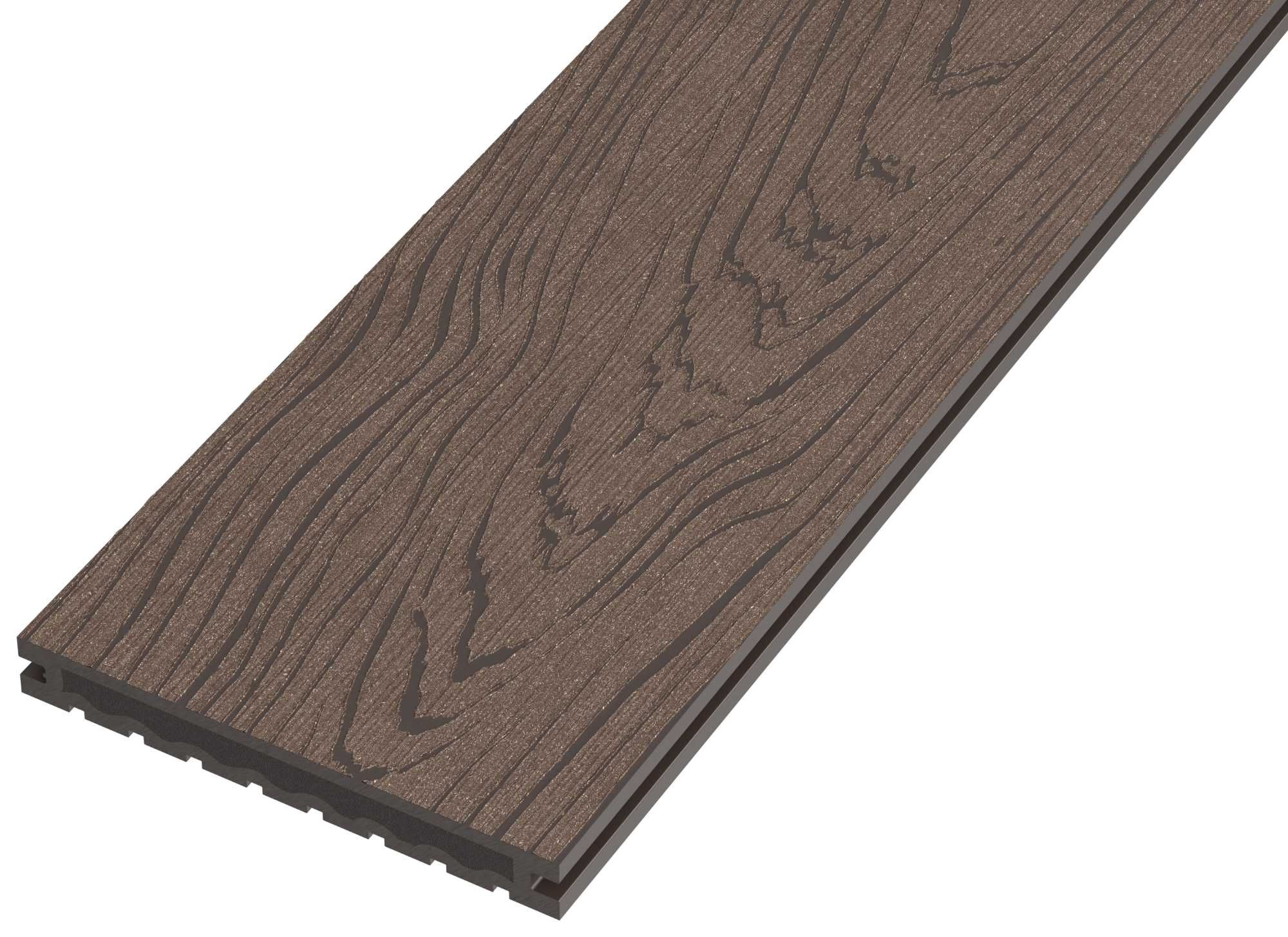 deska tarasowa kompozytowa Gamrat Pełna Premium 160x20mm szary brąz