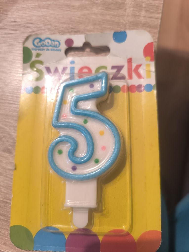 Świeczka urodzinowa 5 lat