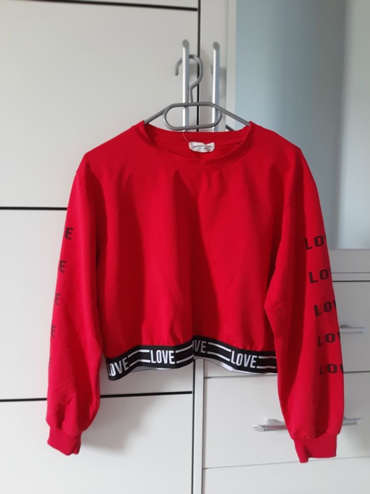 Sweterek bluza czerwona