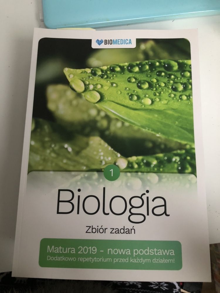 Biologia 1 Zbiór zadań Matura 2019 repetytorium BIOMEDICA