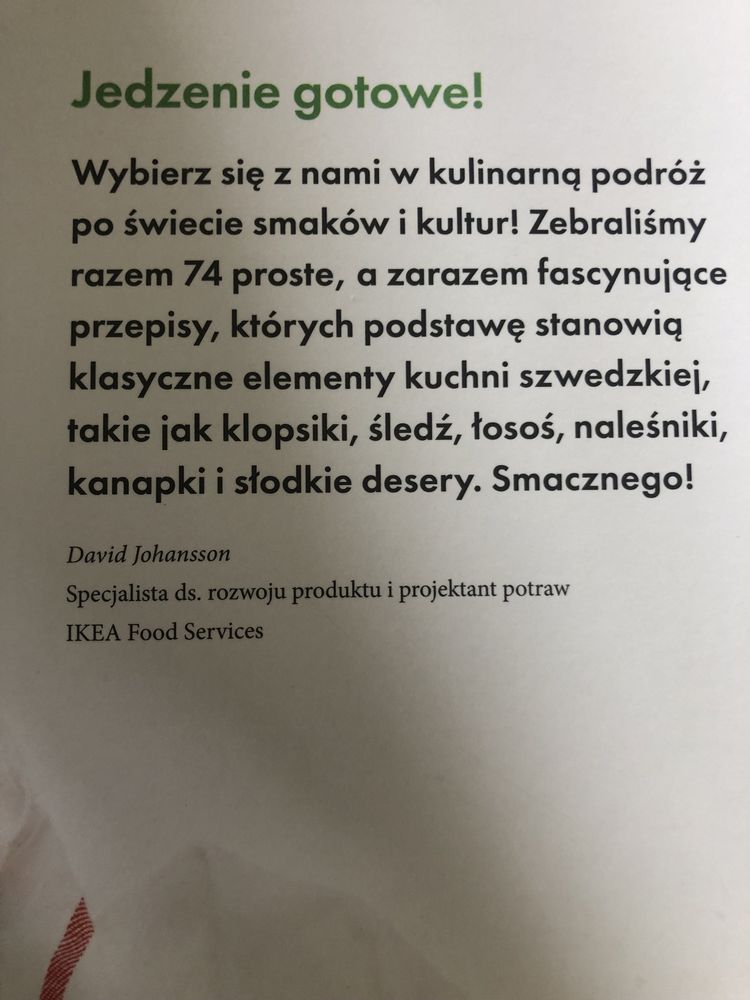 Jedzenie gotowe książka kulinarna IKEA