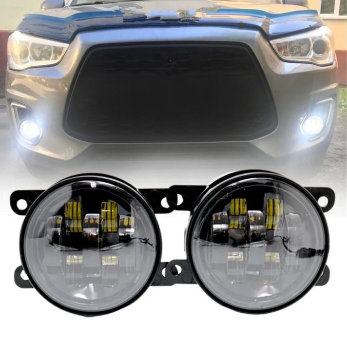 Штатні LED фари Лед ПТФ 70Вт Dacia Renault Logan Ford Mitsubishi