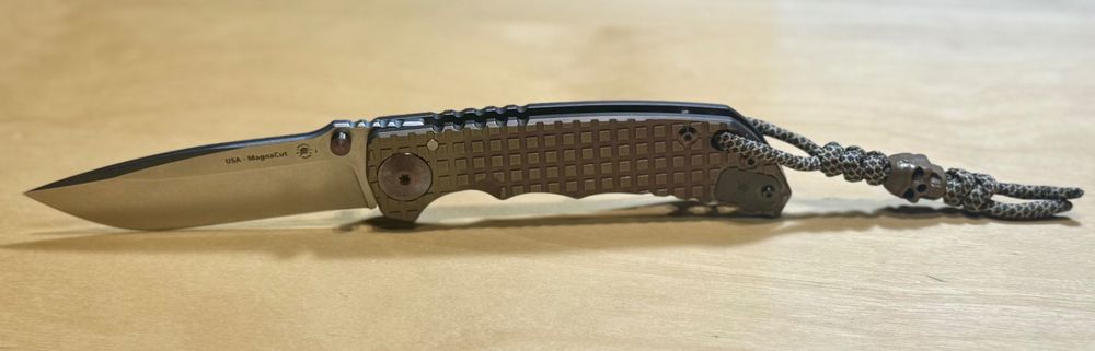 Nowy nóż składany firmy Jufule model Spartan Blade Monkey Tytan Brown