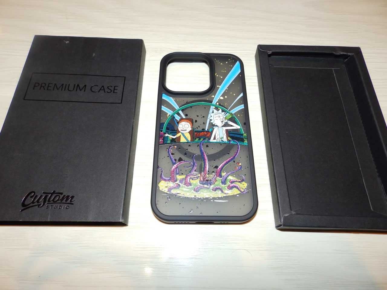 Чехол premium case для iphone 14 pro rick and morty custom studio