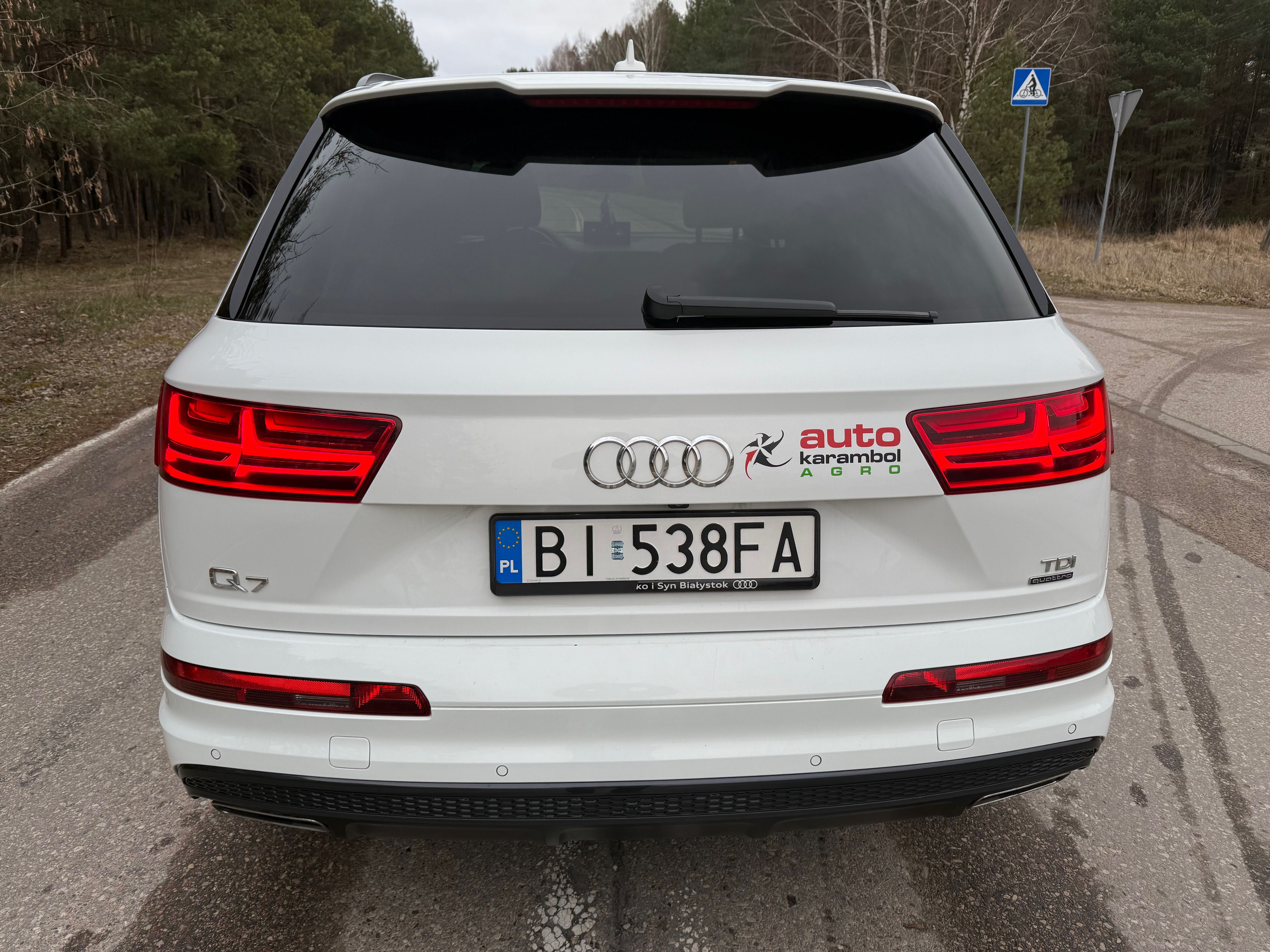 AUDI Q7 2017 3.0 TDI 218KM Black Edition SALON AUDI FV23% Cena Brutto
