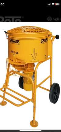 Mixer Soroto 100 l.Nowy miesza wszystko beton,klej,wylewki.