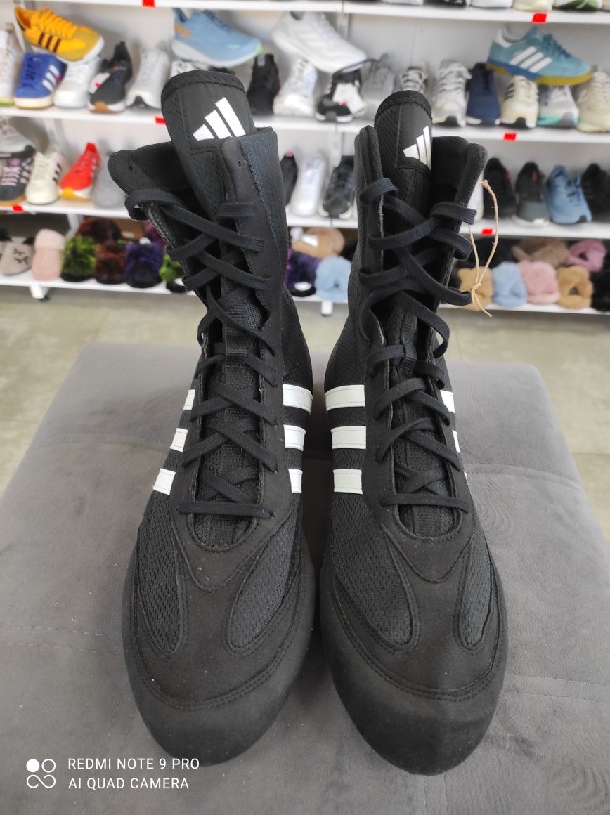 ОРИГІНАЛ 100% Кросівки Adidas Box Hog 2.0 Boxing Shoes Black 46 2/3