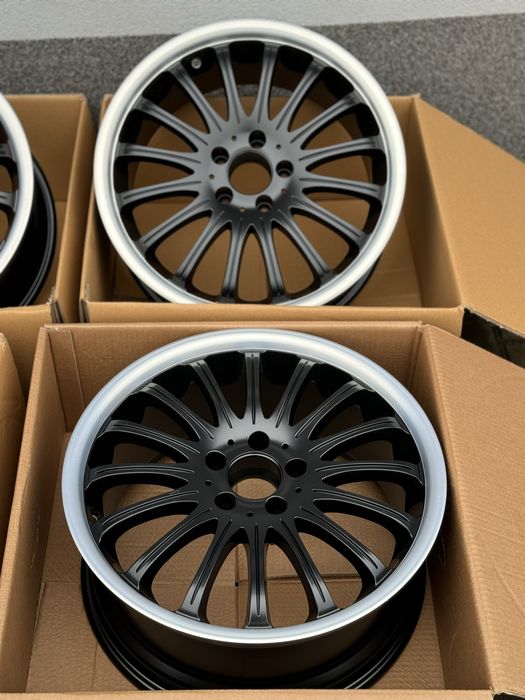 Felgi aluminiowe 5x112 czarna satyna rant cnc