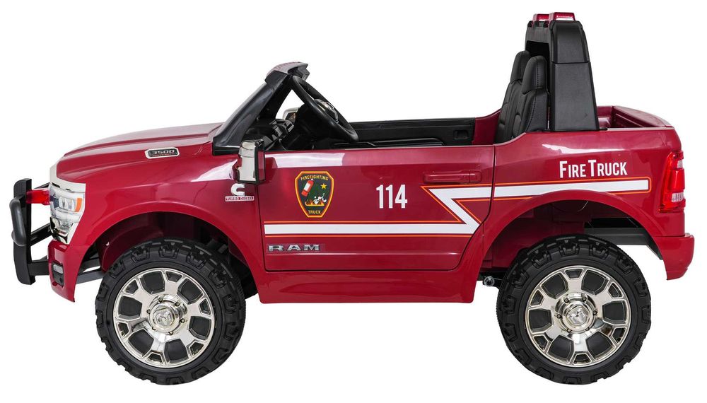Straż Pożarna Pojazd RAM 3500 na Akumulator Czerwony