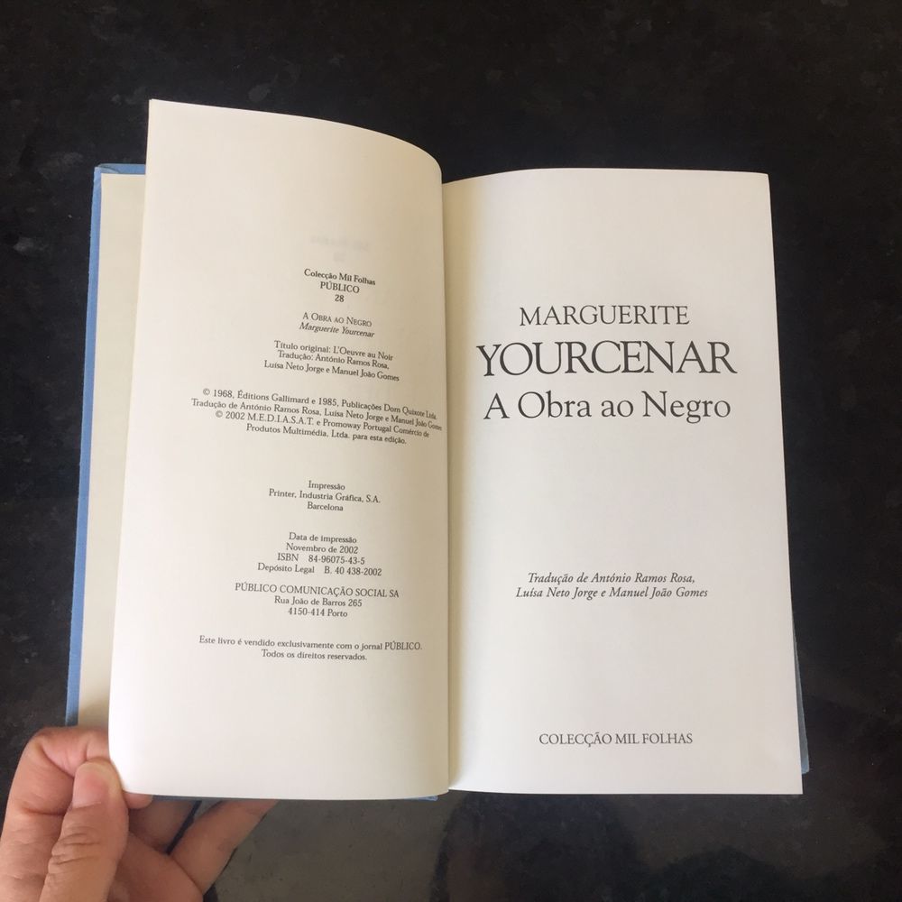 Livro Marguerite Yoursenar - A Obra ao Negro