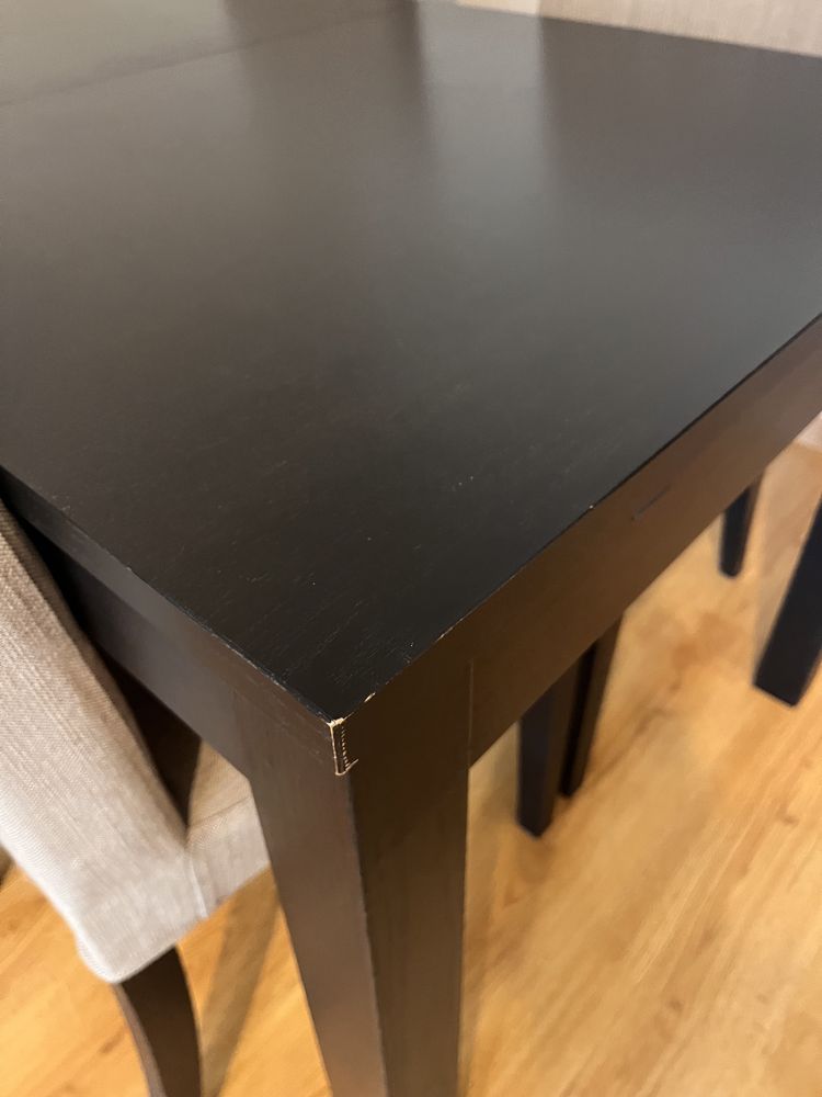 Stół Ikea bjursta + 4 krzesła Henriksdal