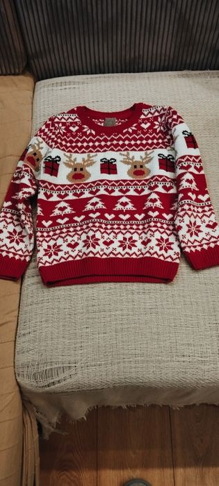 Świąteczny sweterek dziecięcy 116