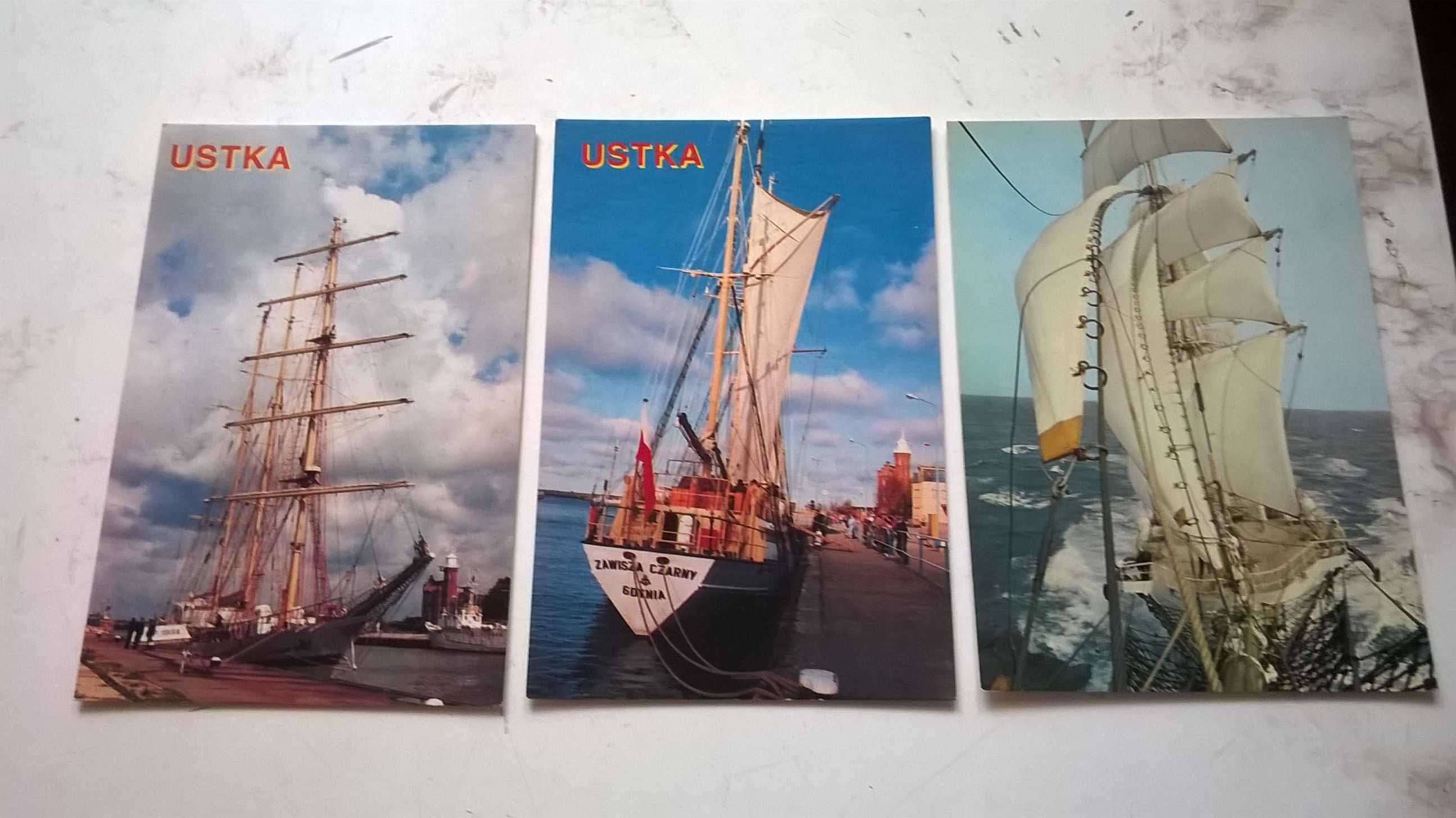 pocztówki-jednostki pływające - żaglowce / żaglówki / statki po