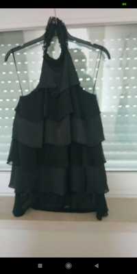 Top preto para festas