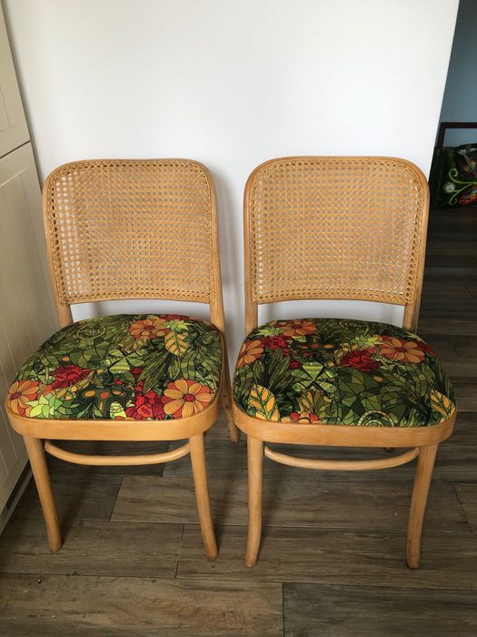 Krzesła ratan gięte tapicerowane