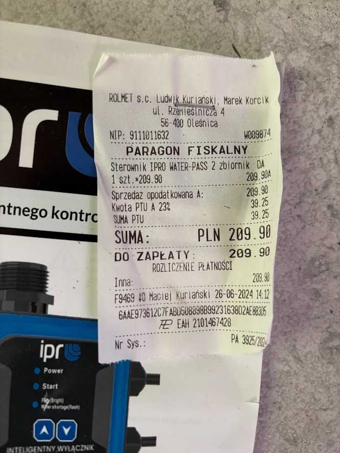 Sterownik IBO Ipro WATER-PASS 2