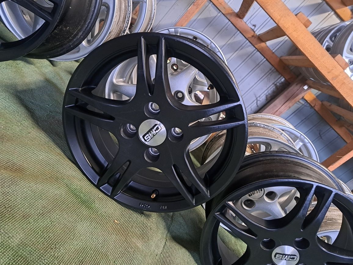 27 TSM alufelgi 4x100 5.5x14 et36 67.1 CMS czarne VW seat toyota skoda