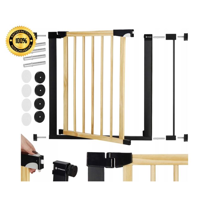 MEGA Bramka Zabezpieczająca Na Schody Dla Dzieci/Psa 75-89 Wys 73,5cm