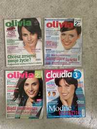 Cztery gazety czsopisma olivia claudia okladki lata 90 y2k 2003