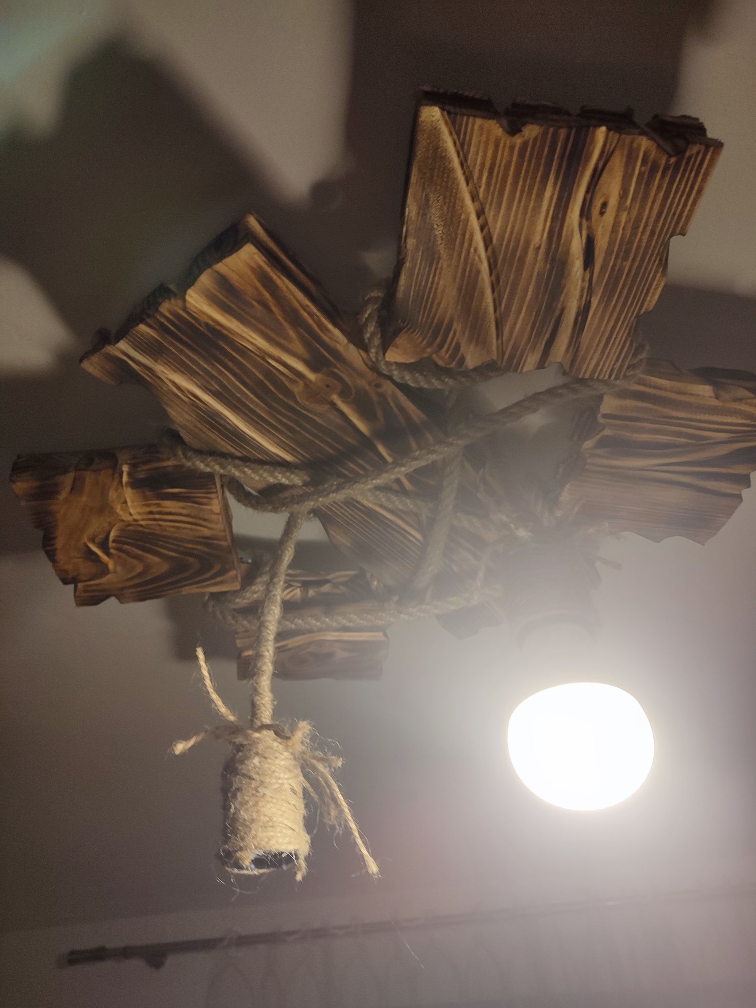 Lampa drewniana, kinkiet, lampa wiszaca