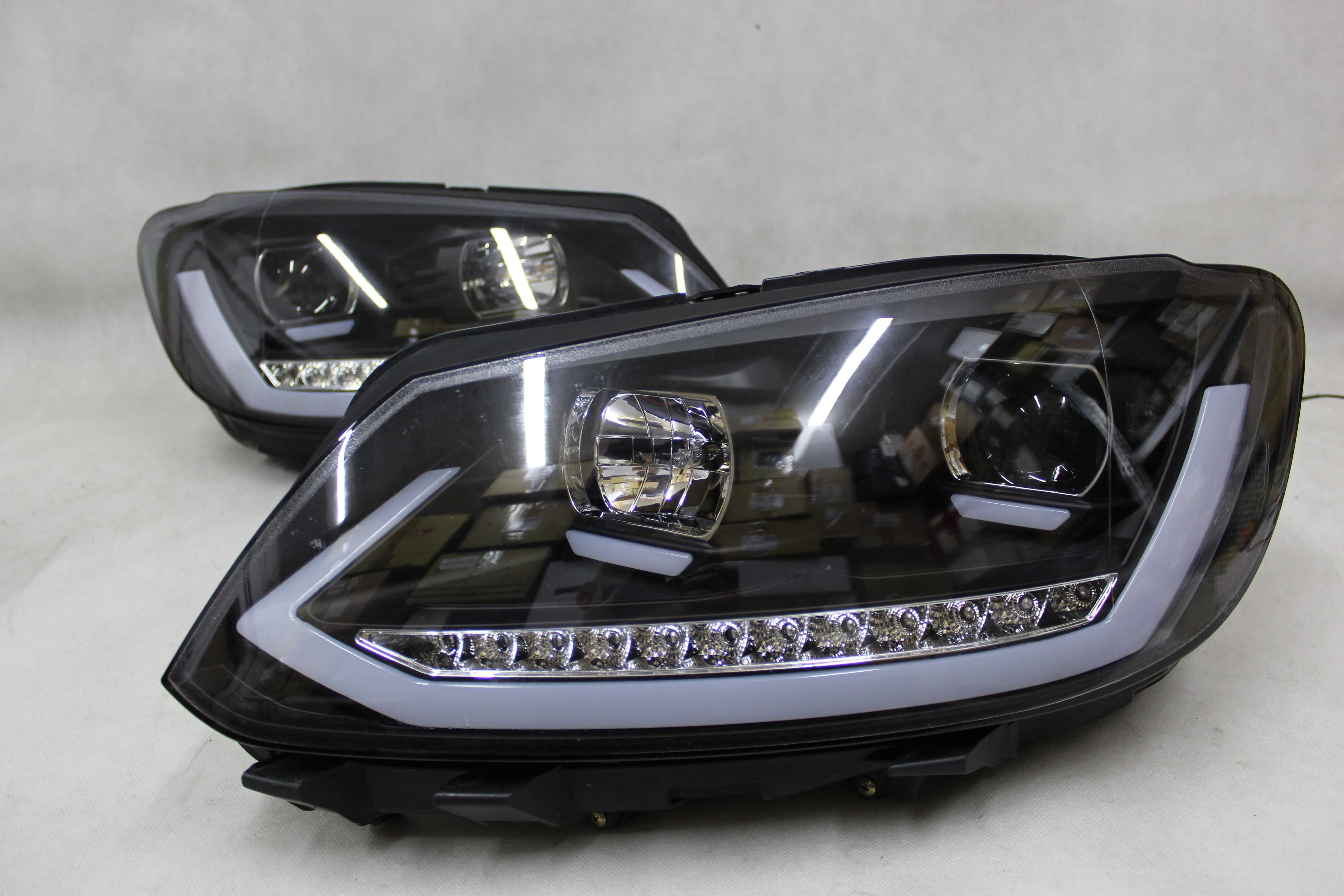 Lampy przednie przód VW TOURAN 2 II 10-15 CADDY LED NEON DYNAMICZNE