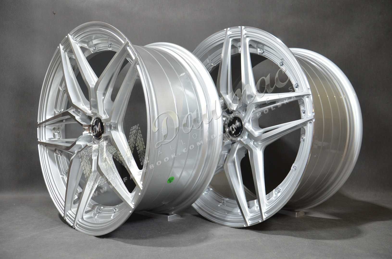 Felgi aluminiowe DM14 19" 8,5J ET35 + 9,5J ET38 5x114,3 Silv Mach Face